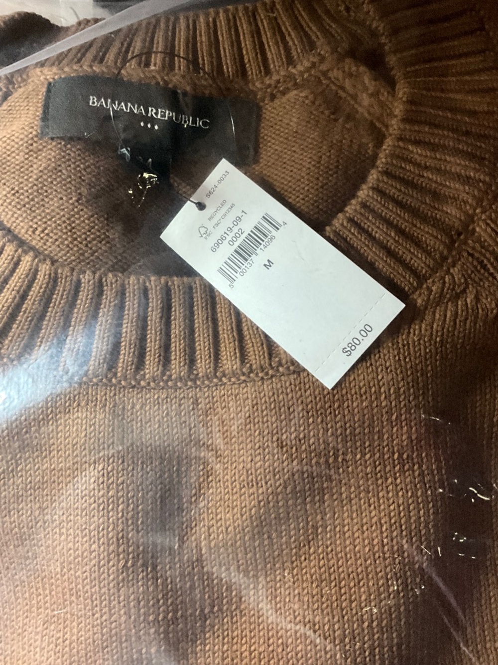 NIP Banana Republic men’s sweater M